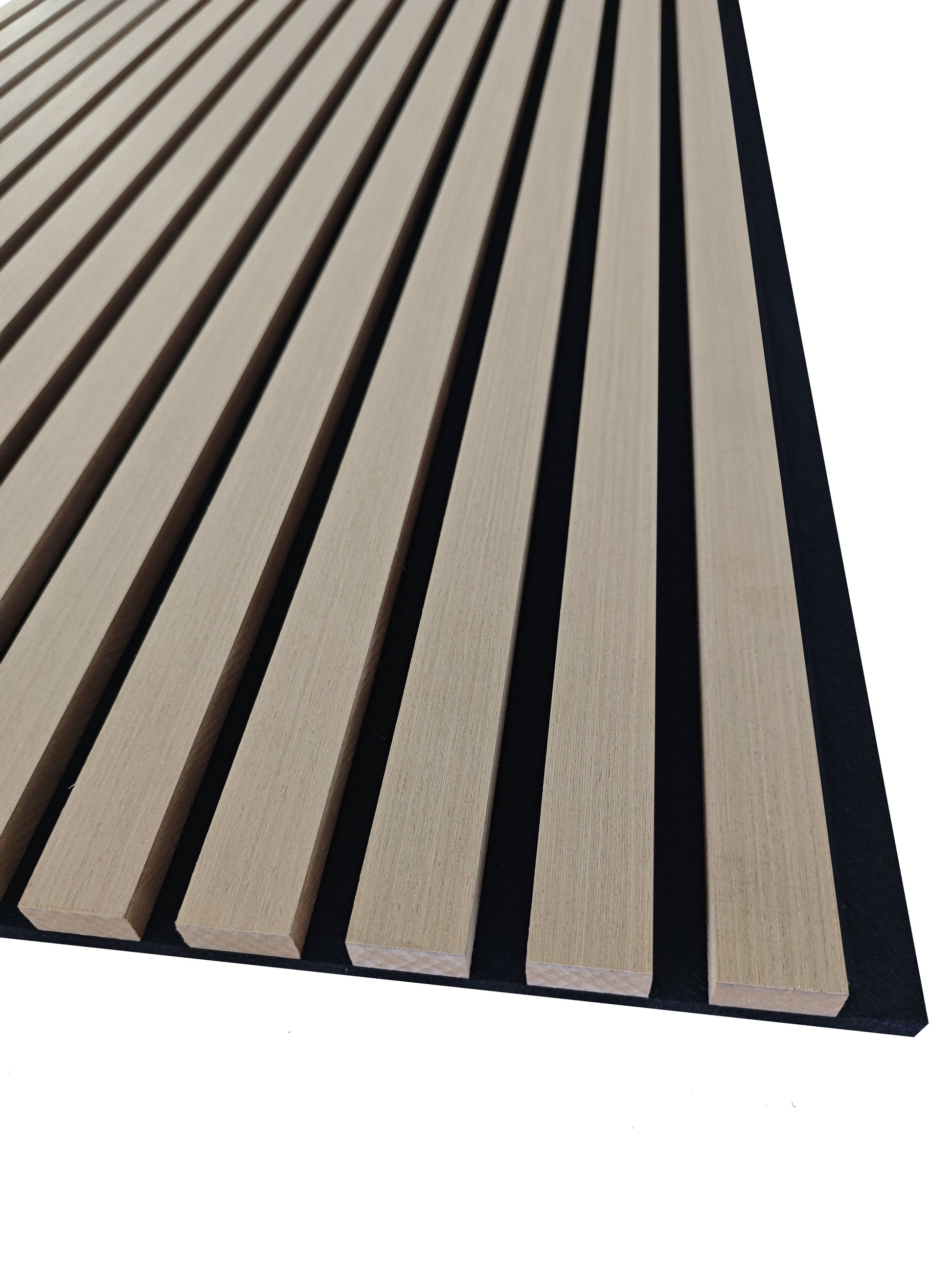Set di 2/3 pannelli decorativi fonoassorbenti in legno MDF, 260 cm × 30 cm, Sp 21 mm, Color rovere naturale/chiaro/scuro/noce/grigio chiaro (Copy)#Color rovere chiaro