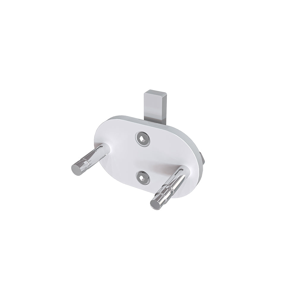 Ringhiera Parapetto in Alluminio Nero Opaco o Argento Opaco 100x100cm a Fissaggio a Parete, con supporto di collegamento a Parete