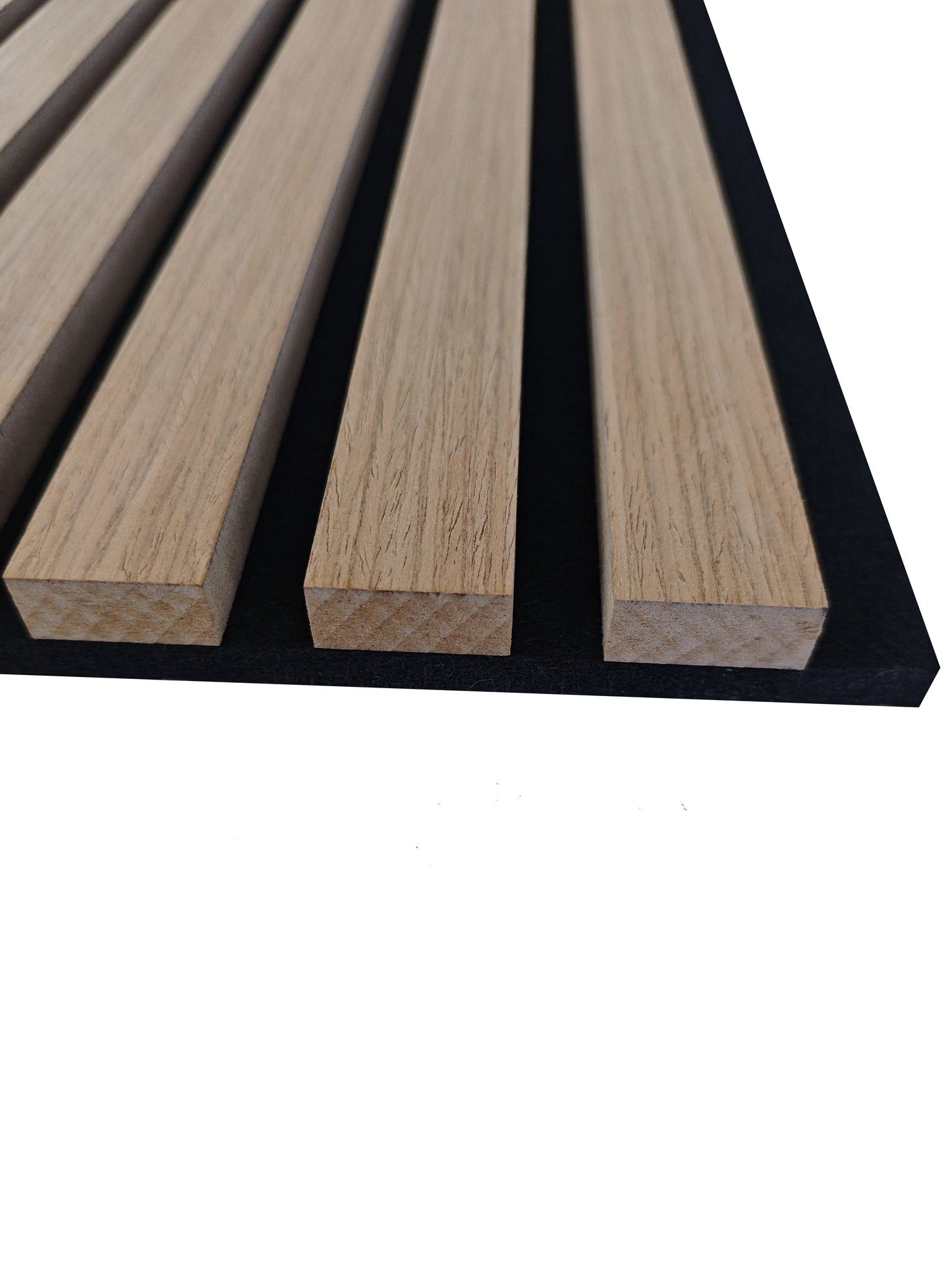 Set di 2/3 pannelli decorativi fonoassorbenti in legno MDF, 260 cm × 30 cm, Sp 21 mm, Color rovere naturale/chiaro/scuro/noce/grigio chiaro (Copy)#Color rovere scuro