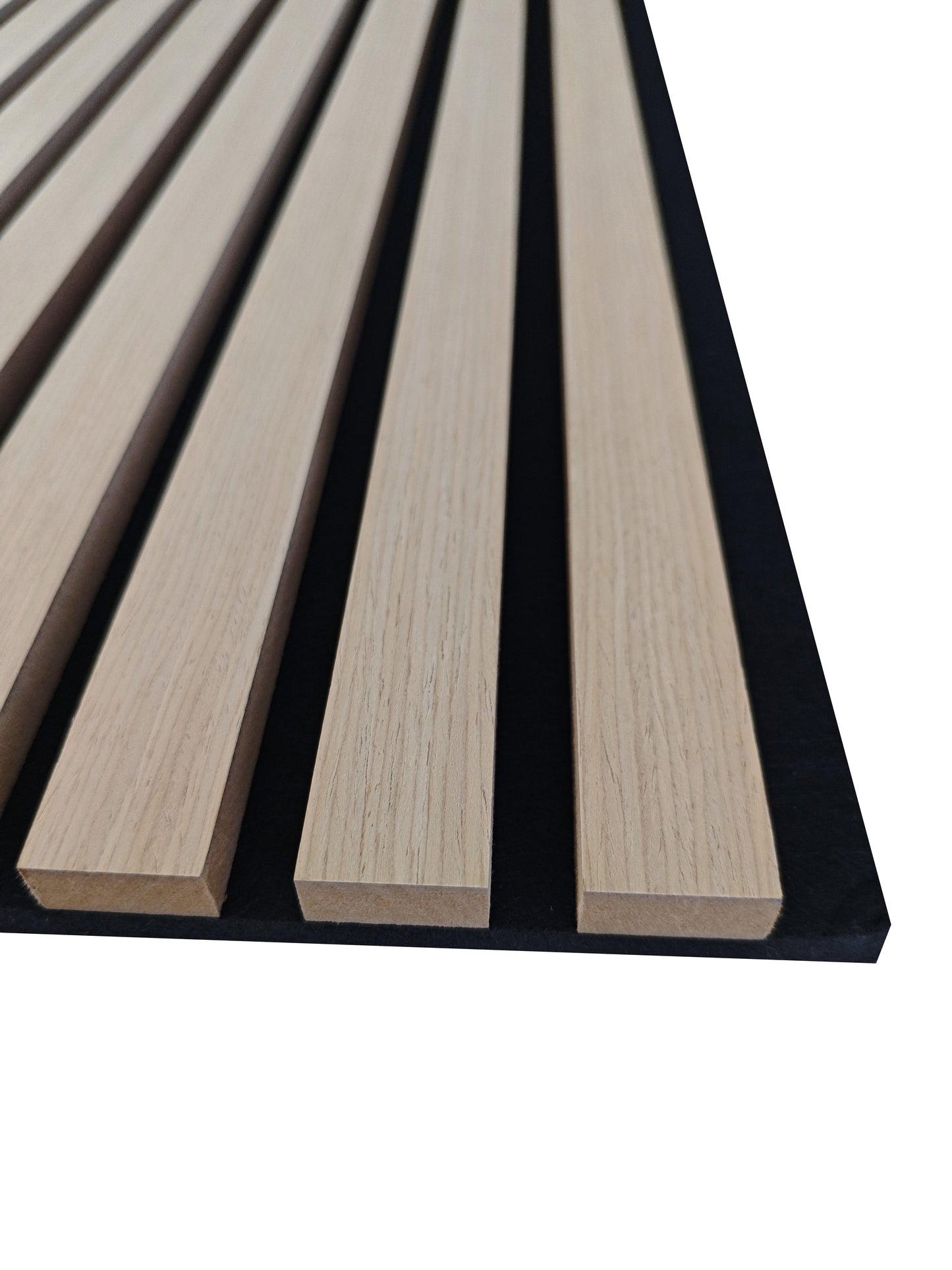 Set di 2/3 pannelli decorativi fonoassorbenti in legno MDF, 260 cm × 30 cm, Sp 21 mm, Color rovere naturale/chiaro/scuro/noce/grigio chiaro (Copy)#Color rovere naturale
