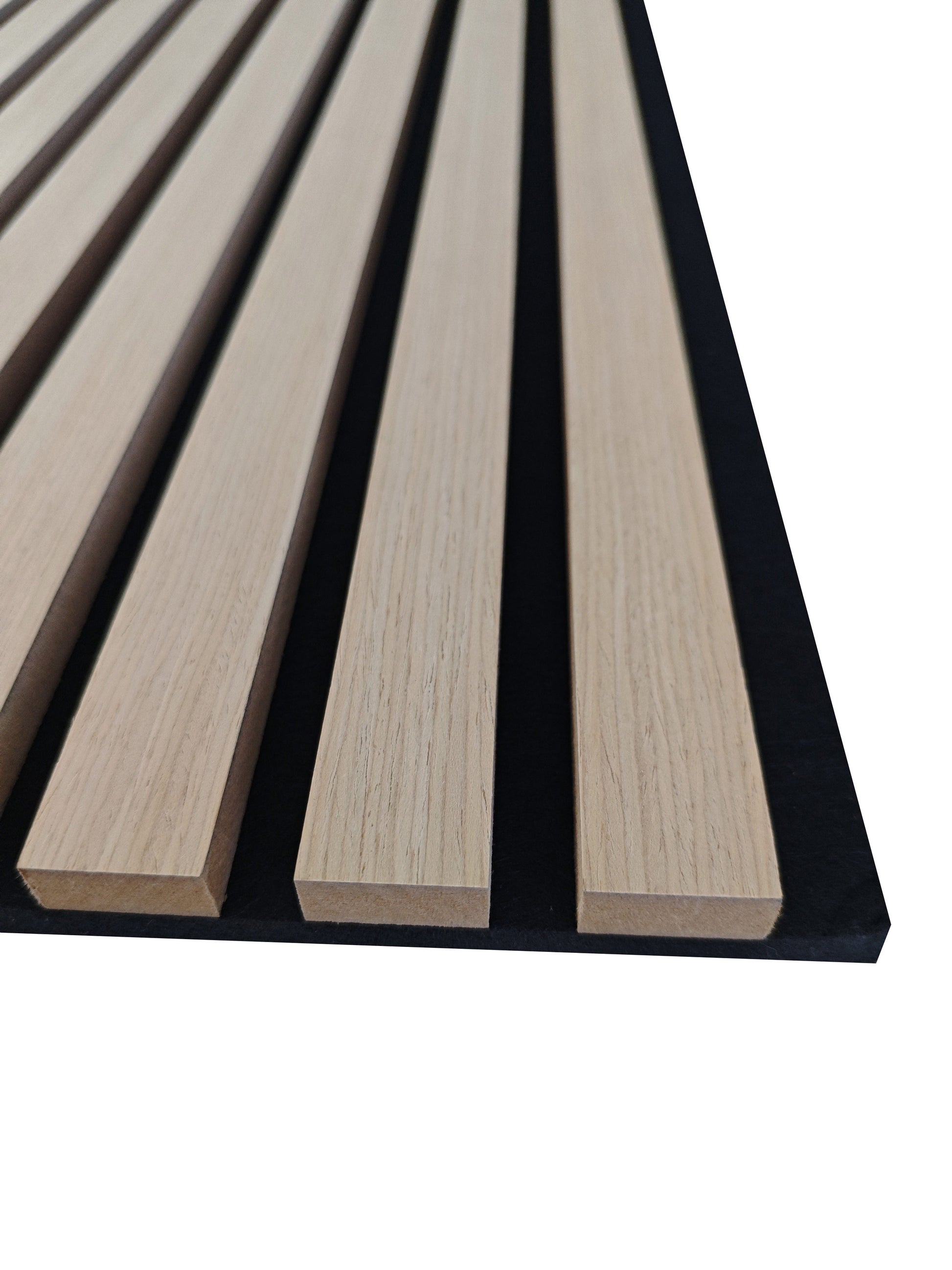 Set di 2/3 pannelli decorativi fonoassorbenti in legno MDF, 260 cm × 30 cm, Sp 21 mm, Color rovere naturale/chiaro/scuro/noce/grigio chiaro (Copy)#Color rovere naturale