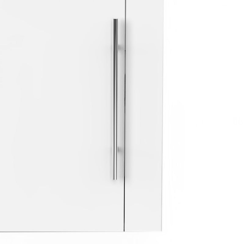 Aica Mobile Bagno Monoblocco Sospeso 44×23×60 cm per Piccoli Spazi con Maniglia e Lavabo in Alluminio