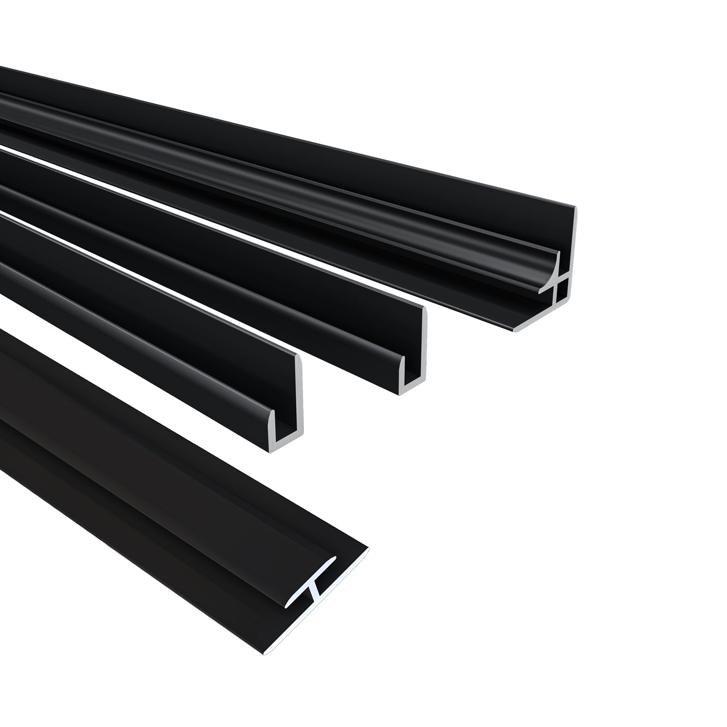 Pannello doccia angolare H.210 cm, disponibile in più misure, realizzato in alluminio da 3 mm con finitura grigio cemento, adatto per l'arredo delle pareti del bagno