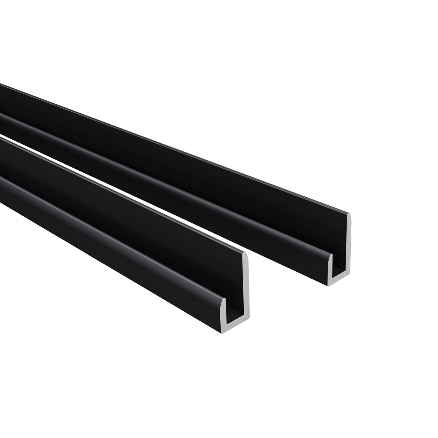 Pannello Doccia Realizzato in Alluminio Spessore 3mm con Profili Finitura Grigio Cemento per Rivestimento Parete Bagno