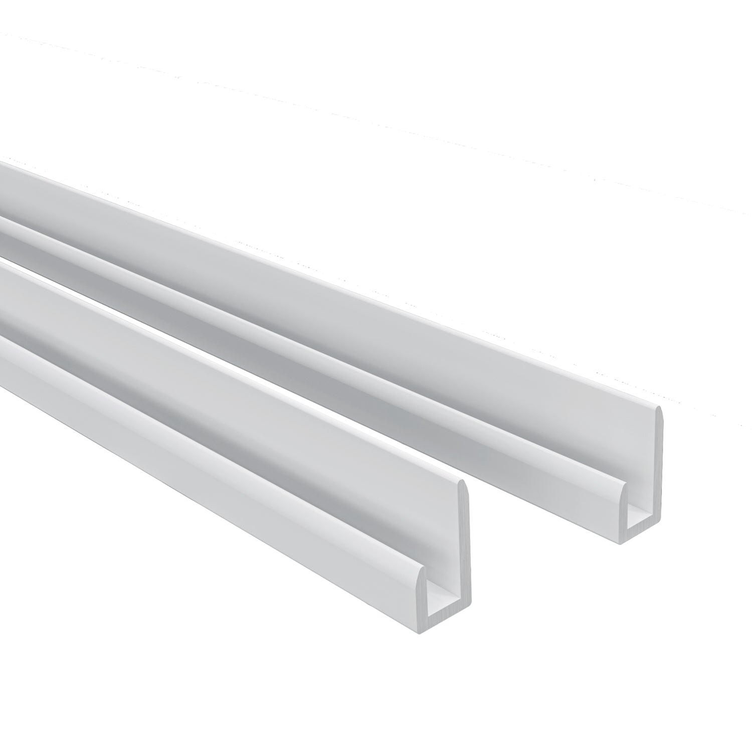 Pannello Doccia Realizzato in Alluminio Spessore 3mm con Profili Finitura Bianco Alba per Rivestimento Parete Bagno