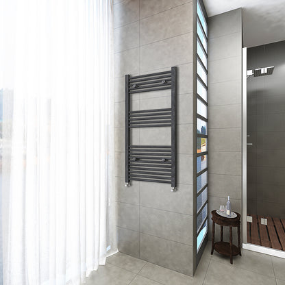 Termoarredo Bagno Scaldasalviette Acciaio Radiatore Calorifero Termosifone Grigio Antracite Opaco