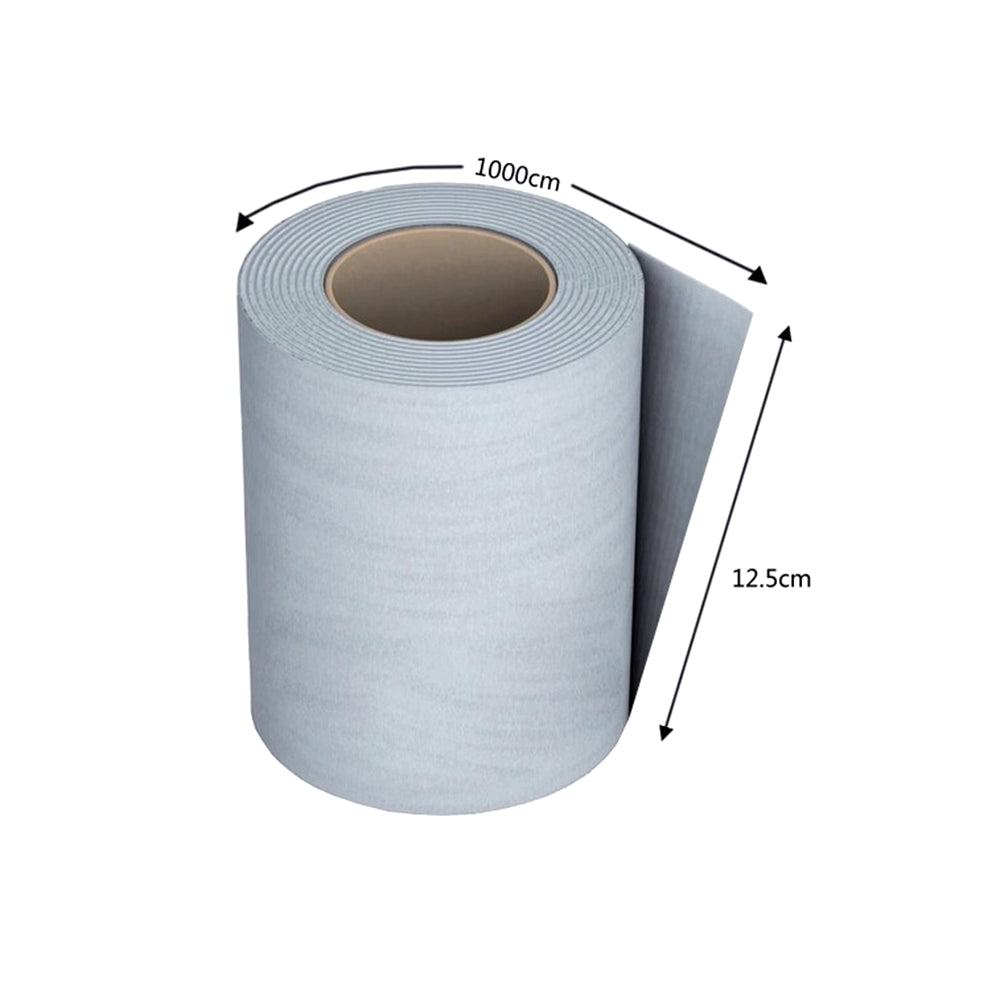 Nastro di Tenuta Tessuto Immpermeabile in Polipropilene Grigio Rotolo da 12,5x1000 cm per il Collegamento tra i Pannelli di Costruzione - Consegna gratuita