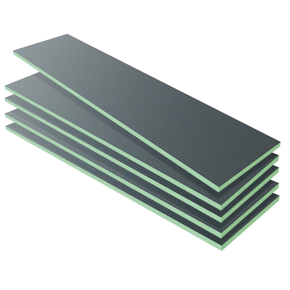 Pannello di Costruzione da Piastrellare in Estruso in Polistrirene Rigido per l’Isolamento della Casa e del Bagno Varie Dimensioni in set da 4/5 pz. 2500x600X40 mm (5 pezzi set)