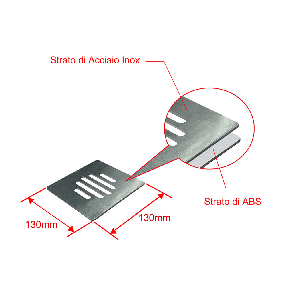 Piatto Doccia Semicircolare Bianco in Minerale e Mesina Mista Effetto Ardesia Ruvido Piletta e Tubo inclusi