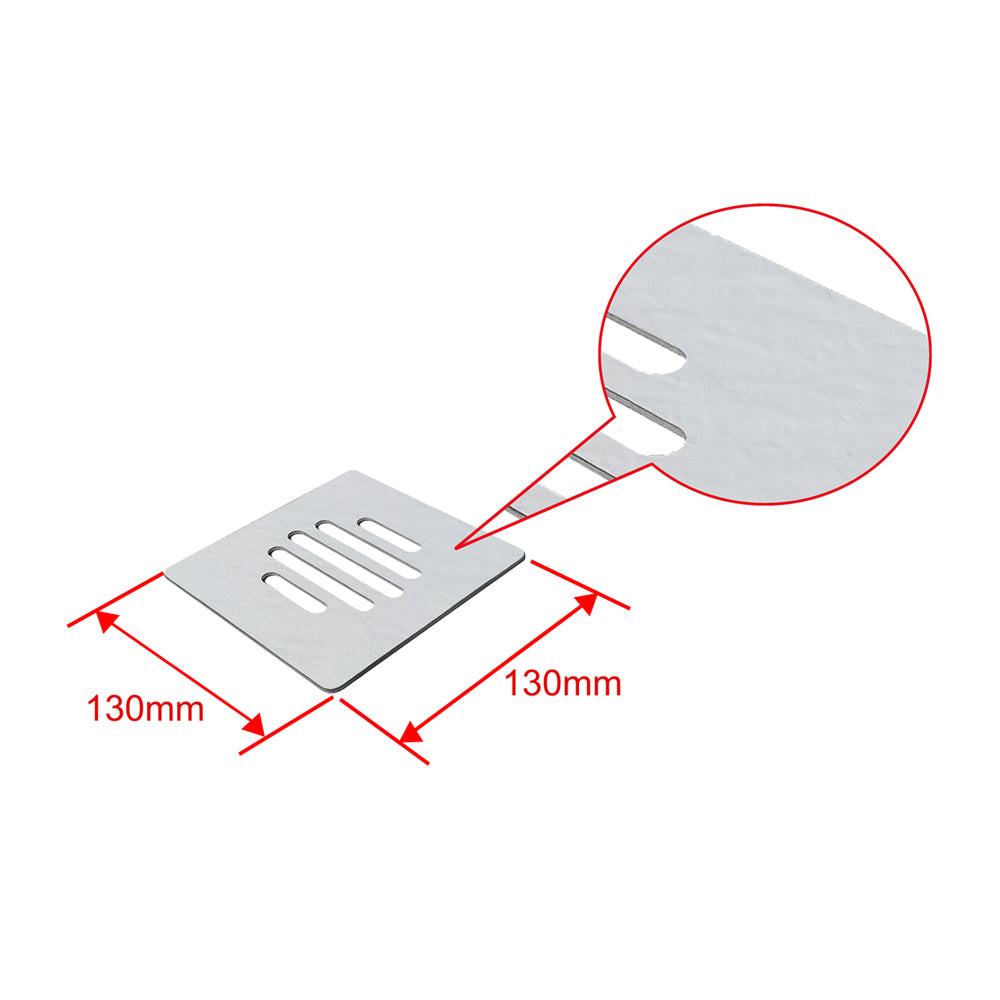 Piatto Doccia Bianco Semicircolare in Pietra Artificiale e Mesina Mista Effetto Ardesia Ruvido Piletta e Tubo inclusi