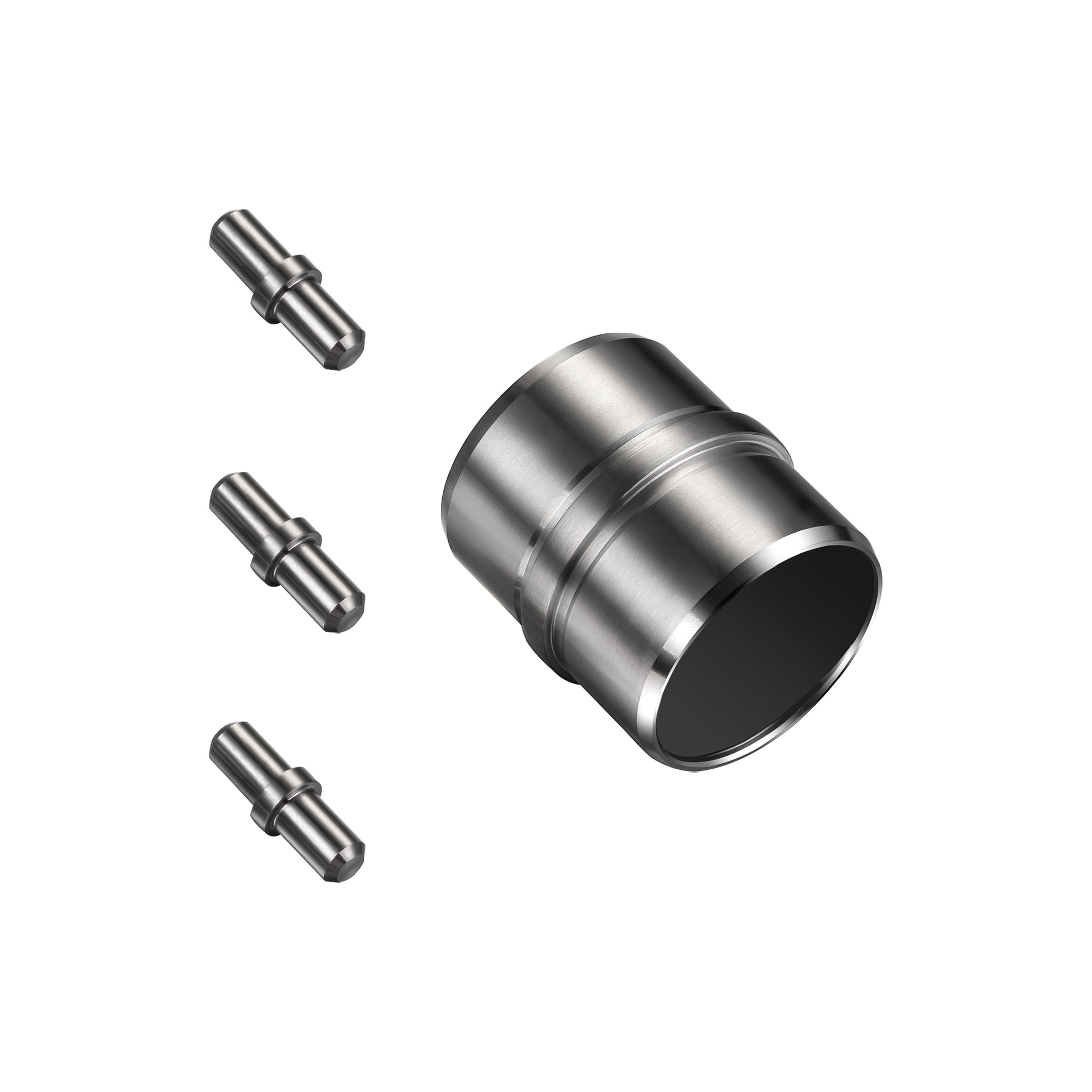 Kit Connettore Dritto/Angolo Regolabile per Ringhiere in Acciaio Inox Diametro 42.4 mm Configuratore per Corrimano per Ringhiere a 3/5 Traversi Dritto 3 traversi