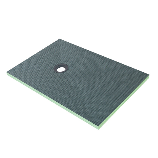 Piatto Doccia da Piastrellare Tagliabile in Estruso Rigida Polistirene Varie Dimensioni spessore di 4 cm Sifone Piletta e Tubo inclusi 80x120x4