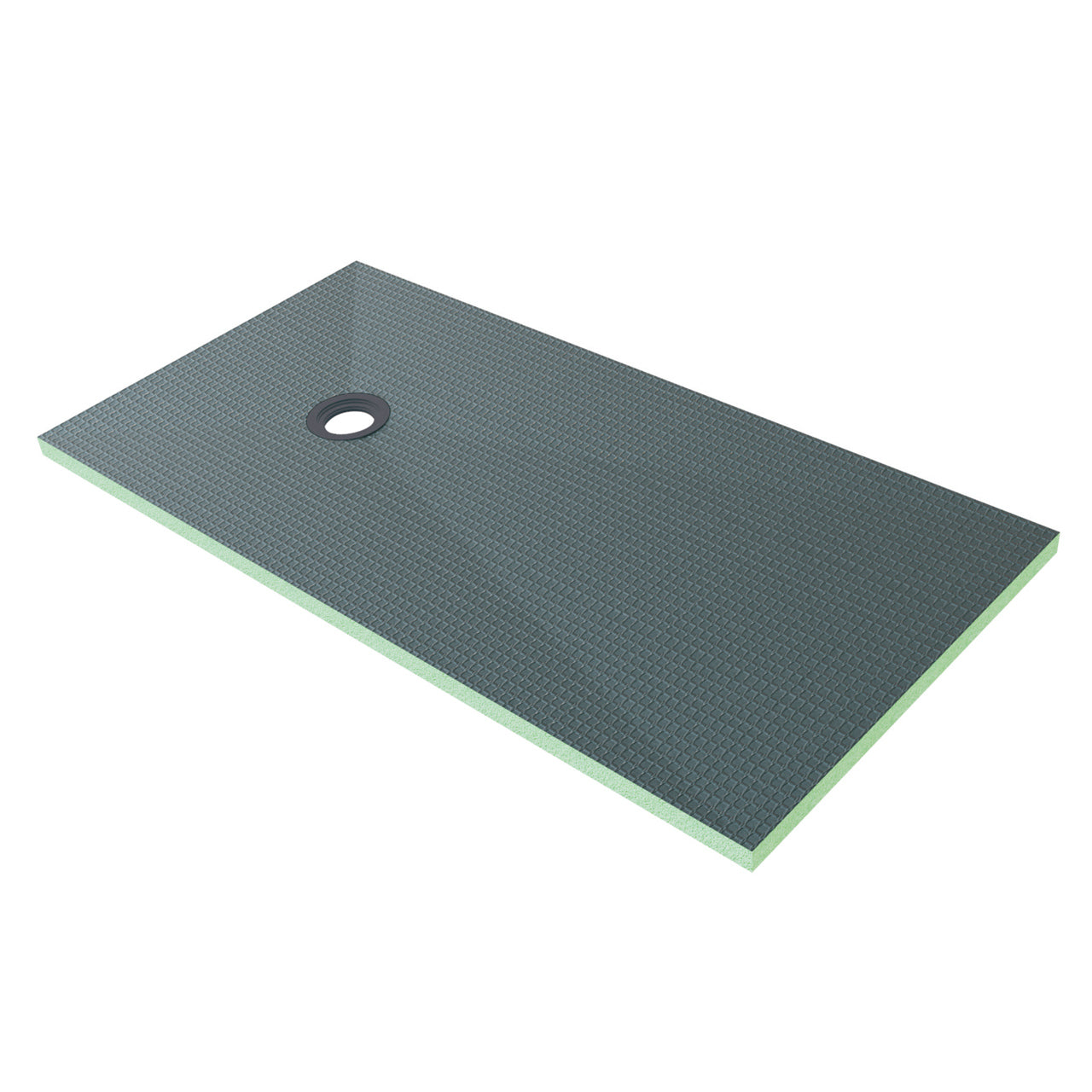 Piatto Doccia da Piastrellare Tagliabile in Estruso Rigida Polistirene Varie Dimensioni spessore di 4 cm Sifone Piletta e Tubo inclusi 80x160x4