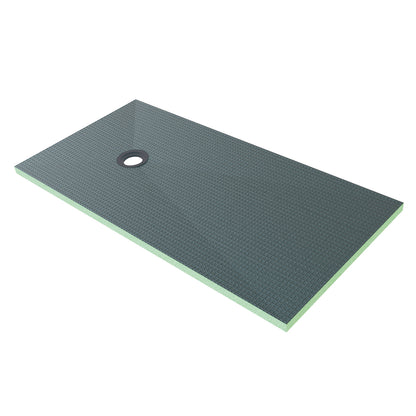 Piatto Doccia da Piastrellare Tagliabile in Estruso Rigida Polistirene Varie Dimensioni spessore di 4 cm Sifone Piletta e Tubo inclusi 80x160x4