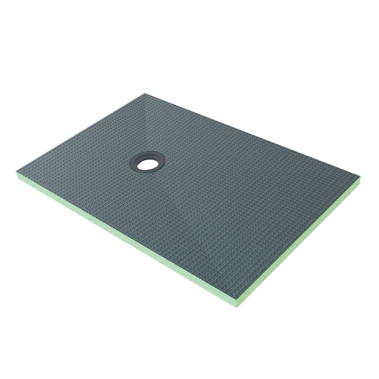 Piatto Doccia da Piastrellare Tagliabile in Estruso Rigida Polistirene Varie Dimensioni spessore di 4 cm Sifone Piletta e Tubo inclusi 90x120x4