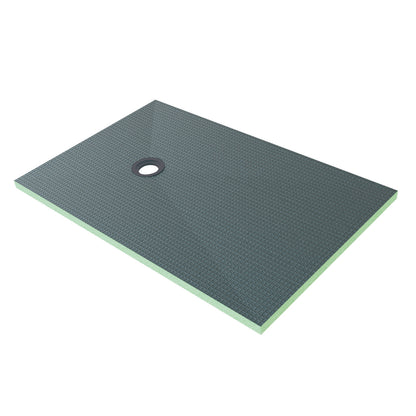Piatto Doccia da Piastrellare Tagliabile in Estruso Rigida Polistirene Varie Dimensioni spessore di 4 cm Sifone Piletta e Tubo inclusi 90x180x4