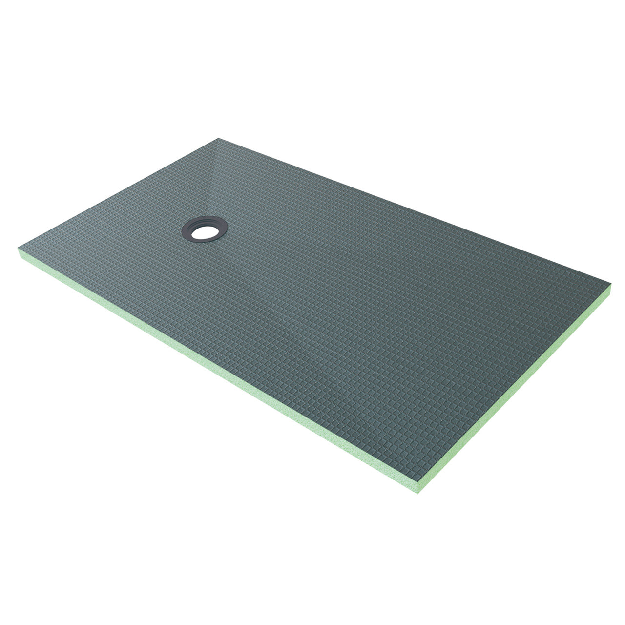 Piatto Doccia da Piastrellare Tagliabile in Estruso Rigida Polistirene Varie Dimensioni spessore di 4 cm Sifone Piletta e Tubo inclusi 90x160x4