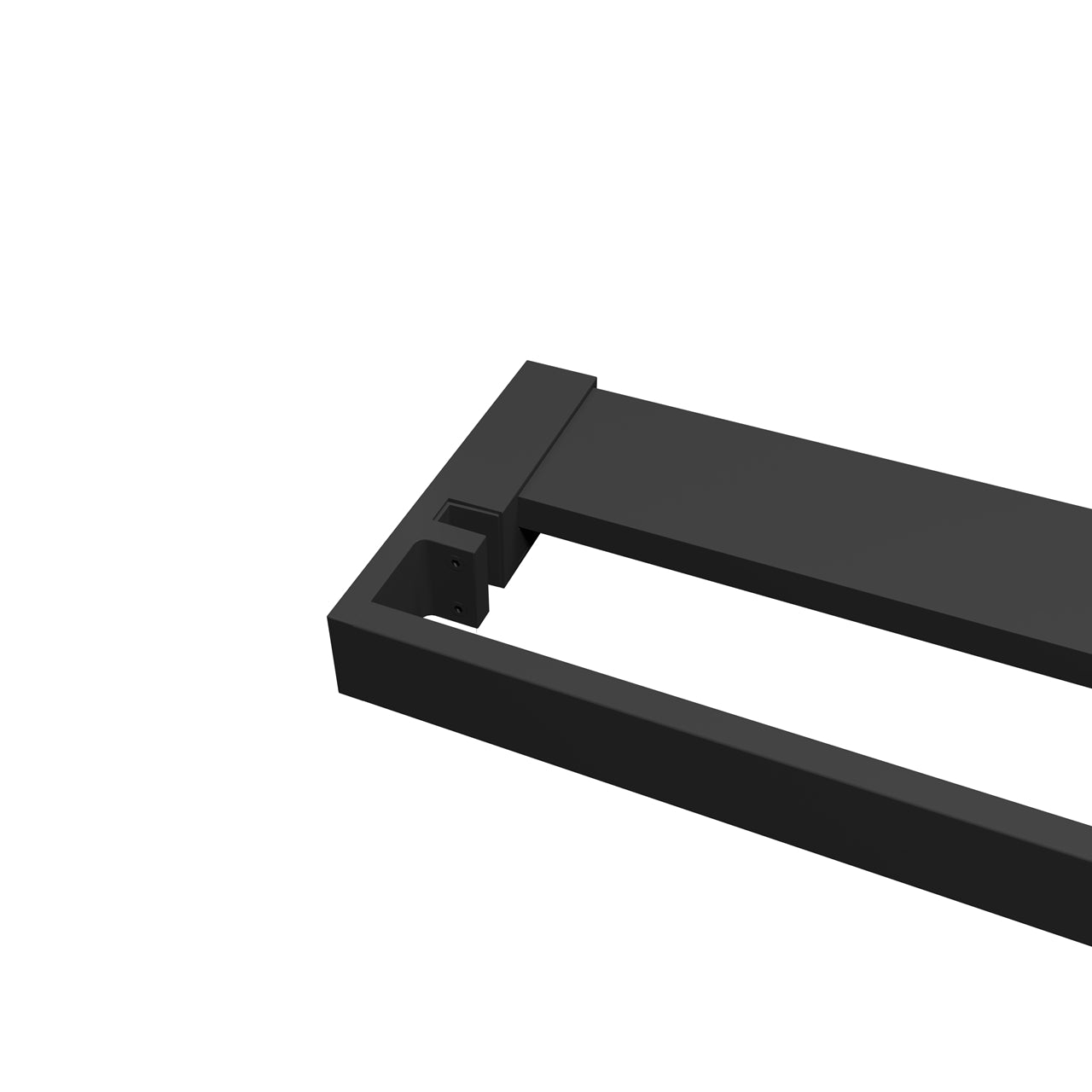 Mensola Doccia per Parete Doccia Walk in 80/90/100/120 cm Alluminio Cromo Lucido/Nero Opaco Porta-asciugamani Adattabile Vetro da 8 mm