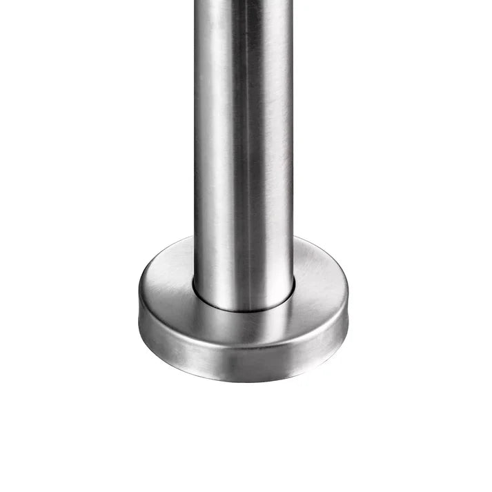 Balaustra Ringhiera Corrimano in acciaio inox spazzolato 3 barre trasversali