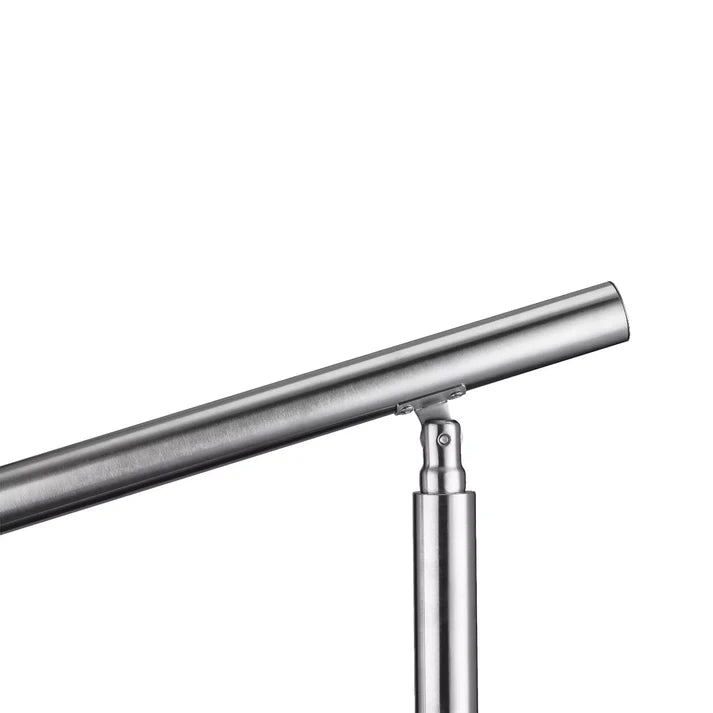 Balaustra Ringhiera Corrimano in acciaio inox spazzolato 5 barre trasversali