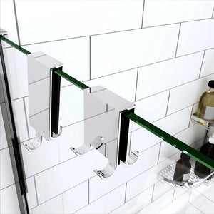 AICA porta-accessori portasciugamani adattabile box doccia in Vetro di spessore da 8-10 mm