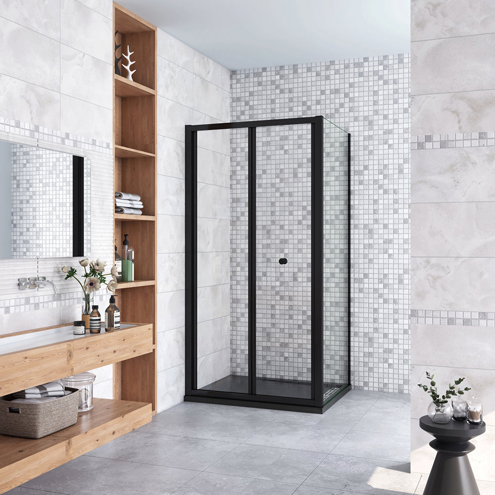 Box doccia a soffietto walk-in 60cm profilo cromo