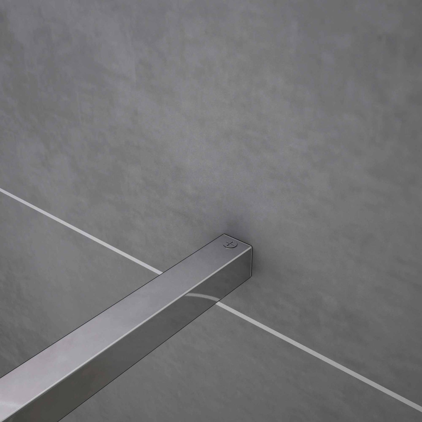 Aica 200cm Parete Per Doccia Walk In Vetro Temperato Trasparente Anticalcare 10mm Con Barra Stabilizzatrice