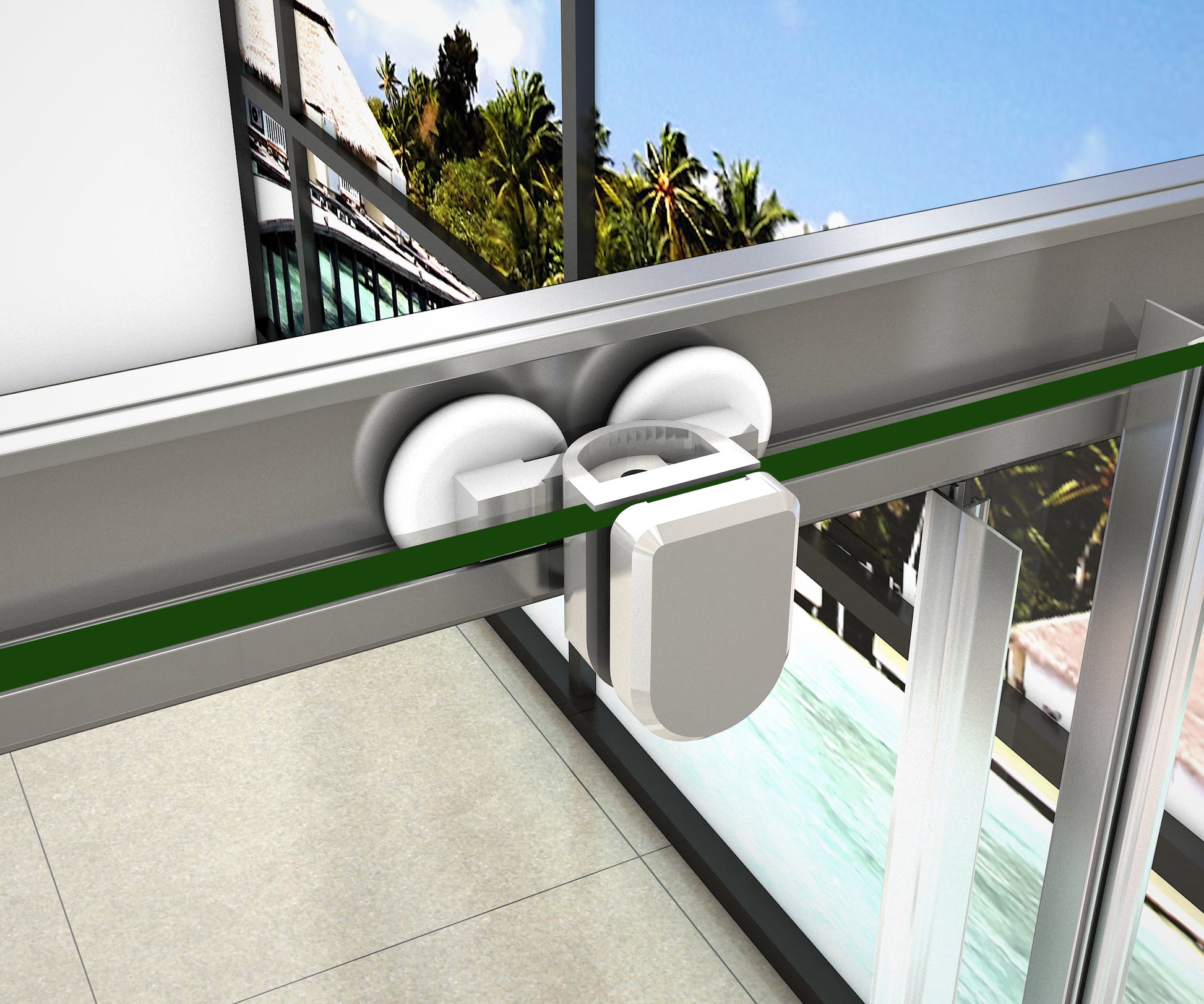 Aica Box Doccia A 3 Lati Alto 190cm Porta Scorrevole 2 Ante Mobili 2 Ante Fisse 2 Pareti Laterali Vetro Trasparente Da 5mm