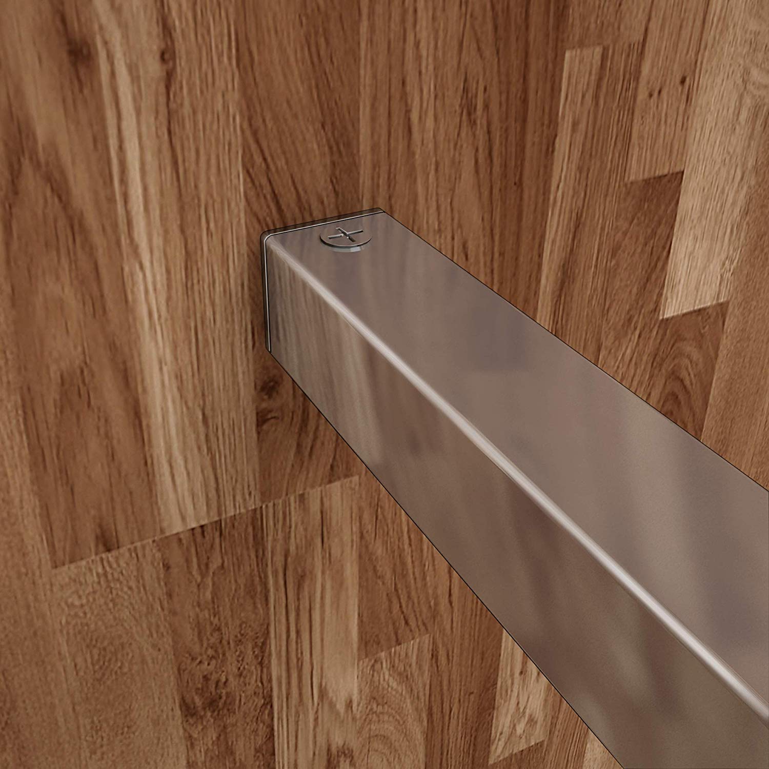 Aica Parete Per Doccia Walk In Alta 200cm Vetro Temperato Anti-frantumi Anticalcare 8mm Striscia Satinata-Opaca Barra Stabilizzatrice Da 140 cm