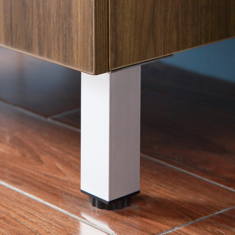 Aica salvaspazio Mobile Bagno 60 cm, con lavabo in Ceramica e 2 porte