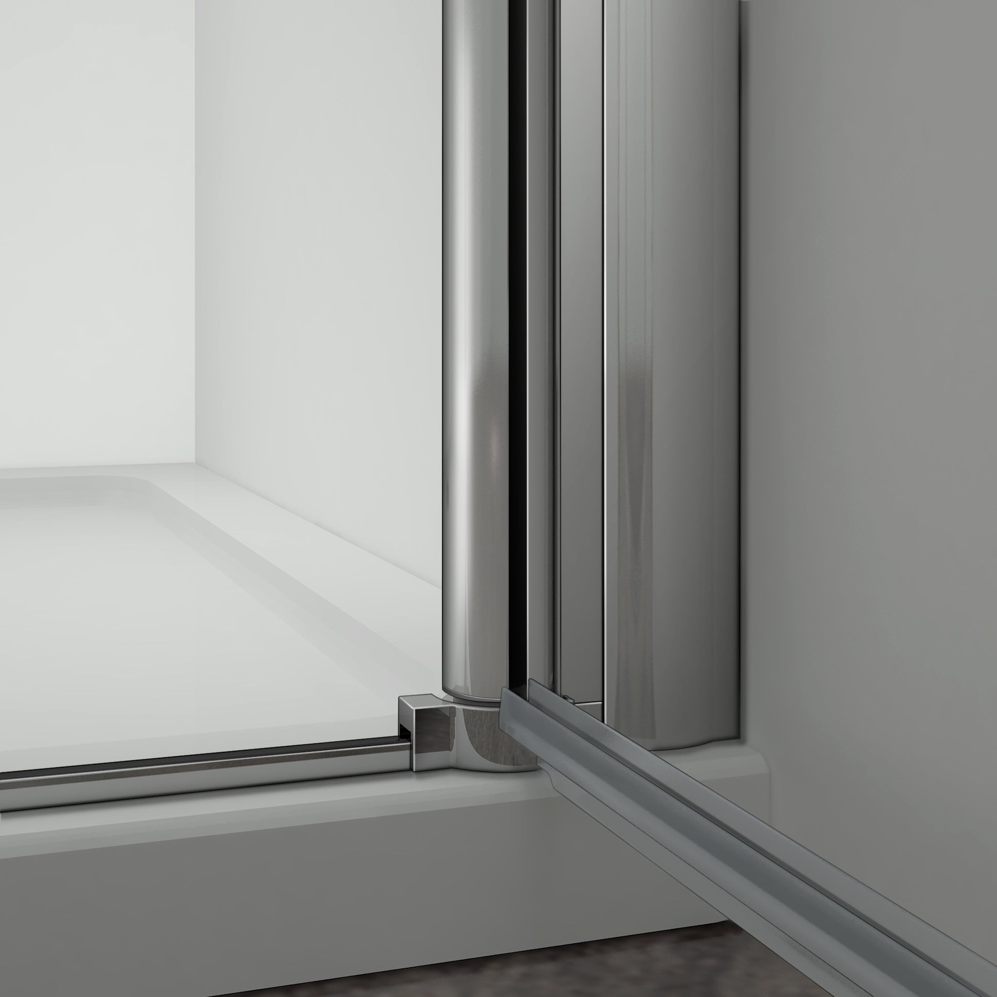 Aica Box Doccia Angolare Due Porte a Battentei Vetro Temperato 6mm Anticalcare Trasparente Alto 197cm