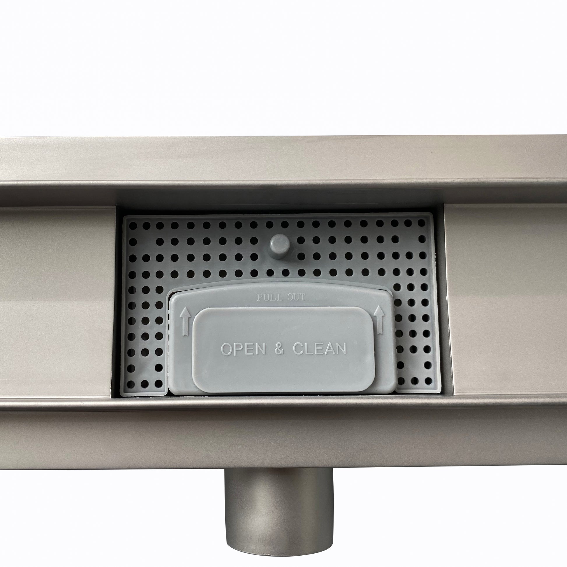 AICA Canaletta scarico canalina doccia in Acciaio Inossidabile typo Fessura per Bagno 50 60 70 80 90 100 110 120 130 140 150 cm