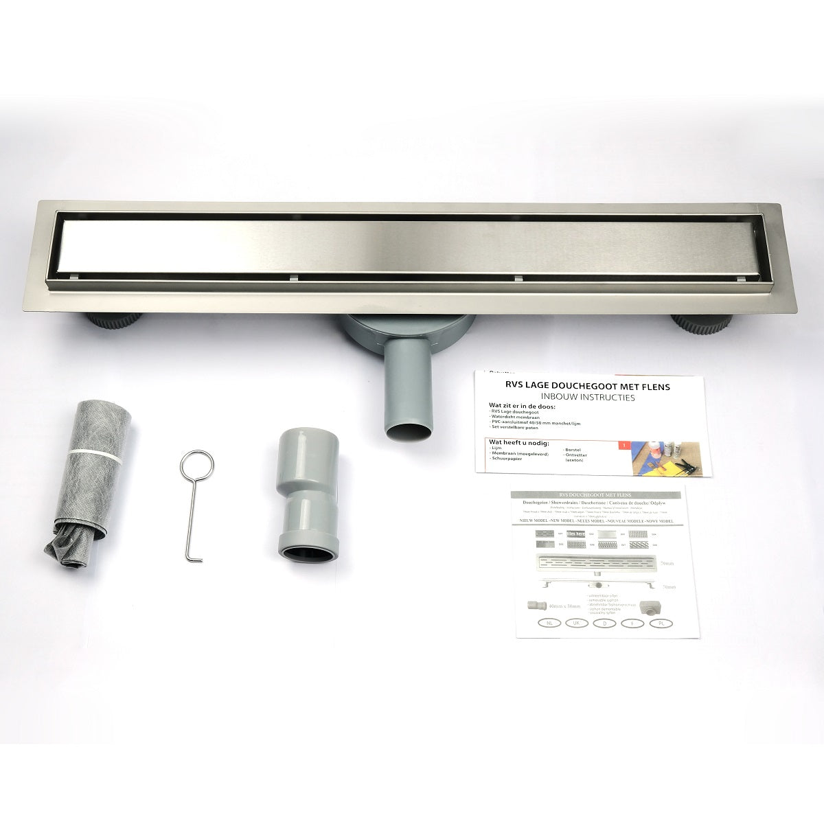 SCARICO PAVIMENTO ACCIAIO Inox Grondaia Doccia Scarico Doccia Scarico Doccia 201666050798 - Foto 7