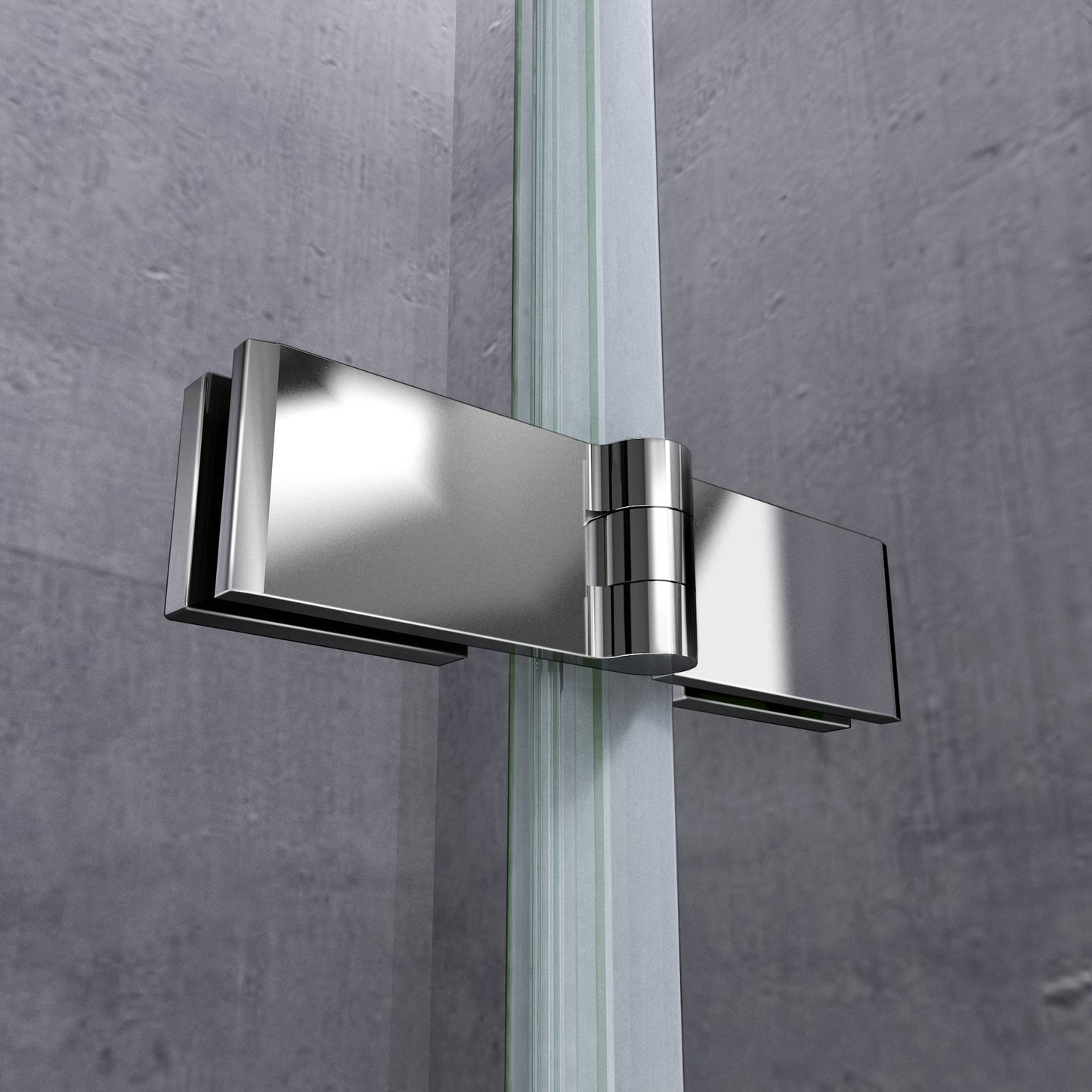 Aica Sopravasca / Parete Vasca Angolare Alta 140cm Vetro 6mm Temperato Trasparente Anticalcare Telaio In Alluminio Cromato Lucido