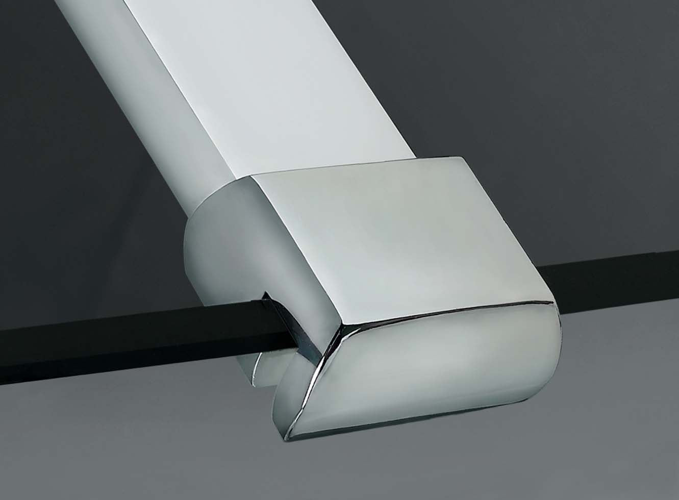 Aica Walk In Parete Per Doccia Alta 2M Vetro 8mm Temperato Trasparente Anticalcare