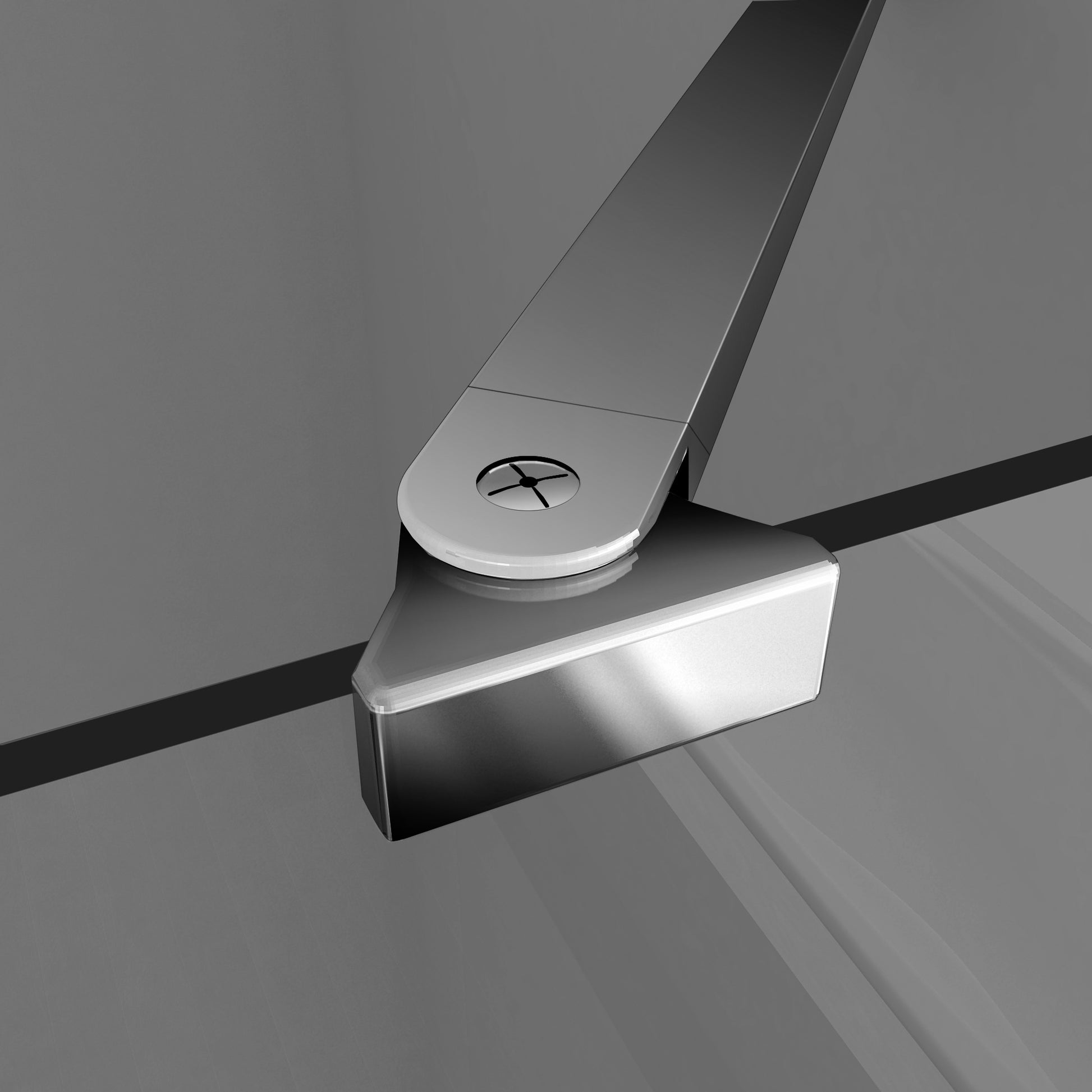 Aica 190 cm Box Doccia Doppia Porta Apertura Battente Con Due Barre Stabilizzatrici Vetro 6 mm Temperato Trasparente Anticalcare