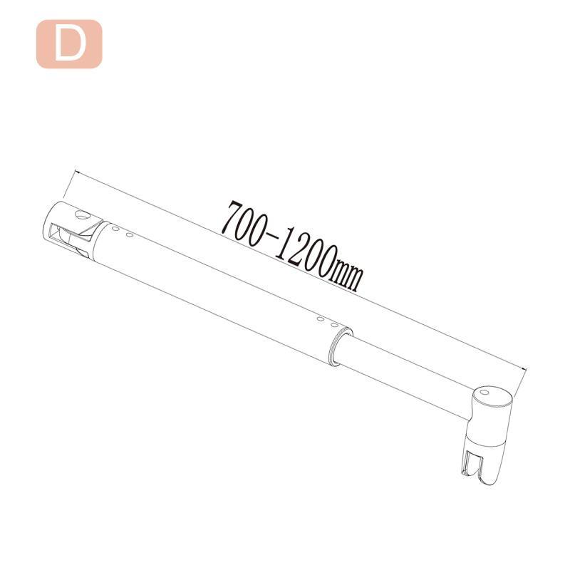 Aica Parete Per Doccia Walk In Alta 185 cm Con Barra Stabilizzatrice Vetro 6mm Temperato Trasparente Anticalcare