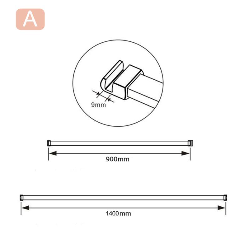 Aica Box Doccia Parete Doccia Walk In Vetro 8mm Temperato Anticalcare Fascia Centrale Smerigliata Opaca Con Barra Stabilizzatrice Alta 200cm