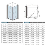 aica-box-angolare- box doccia angolare doppie porte apertura totale rotazione 180 gradi cristallo temperato trasparente anticalcare - Consegna gratuita