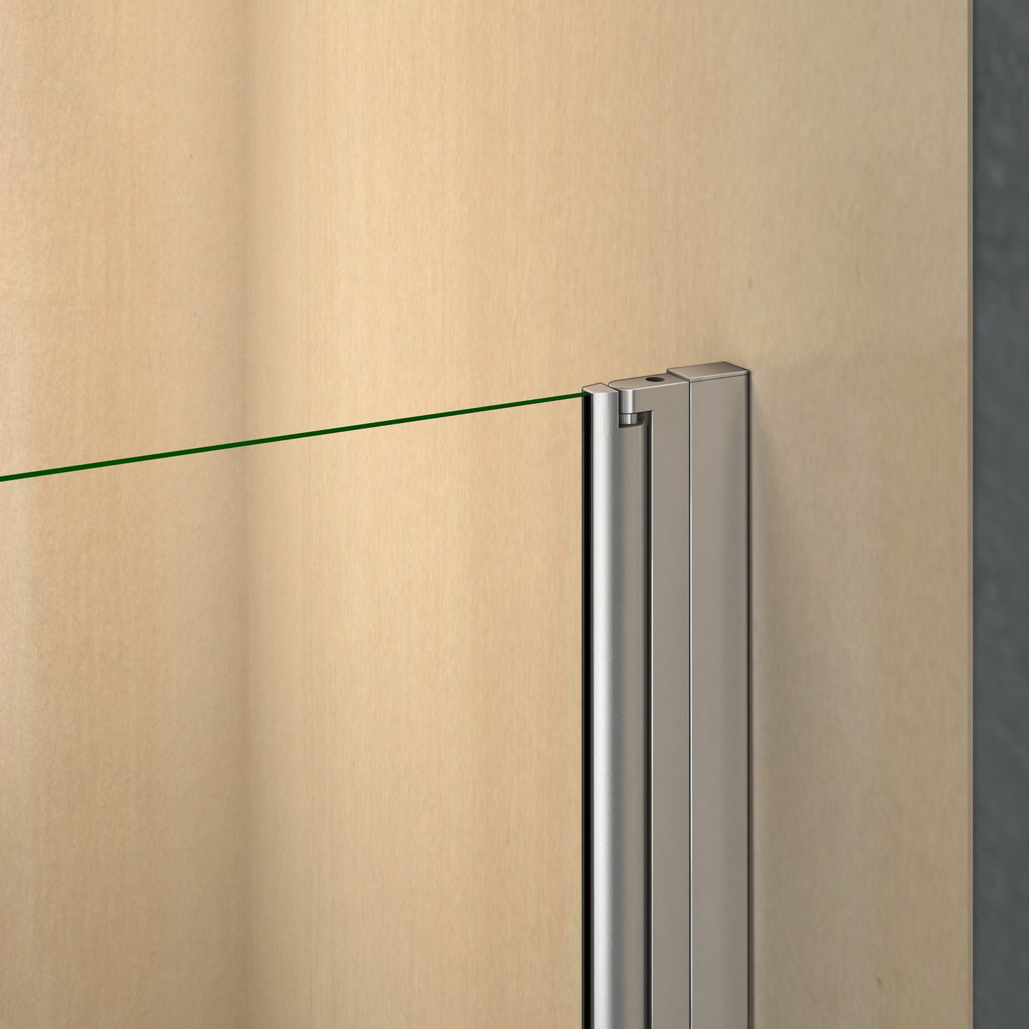 Aica 190 cm Box Doccia Angolare Doppia Porta Apertura Totale a Battente Vetro Temperato Trasparente Anticalcare