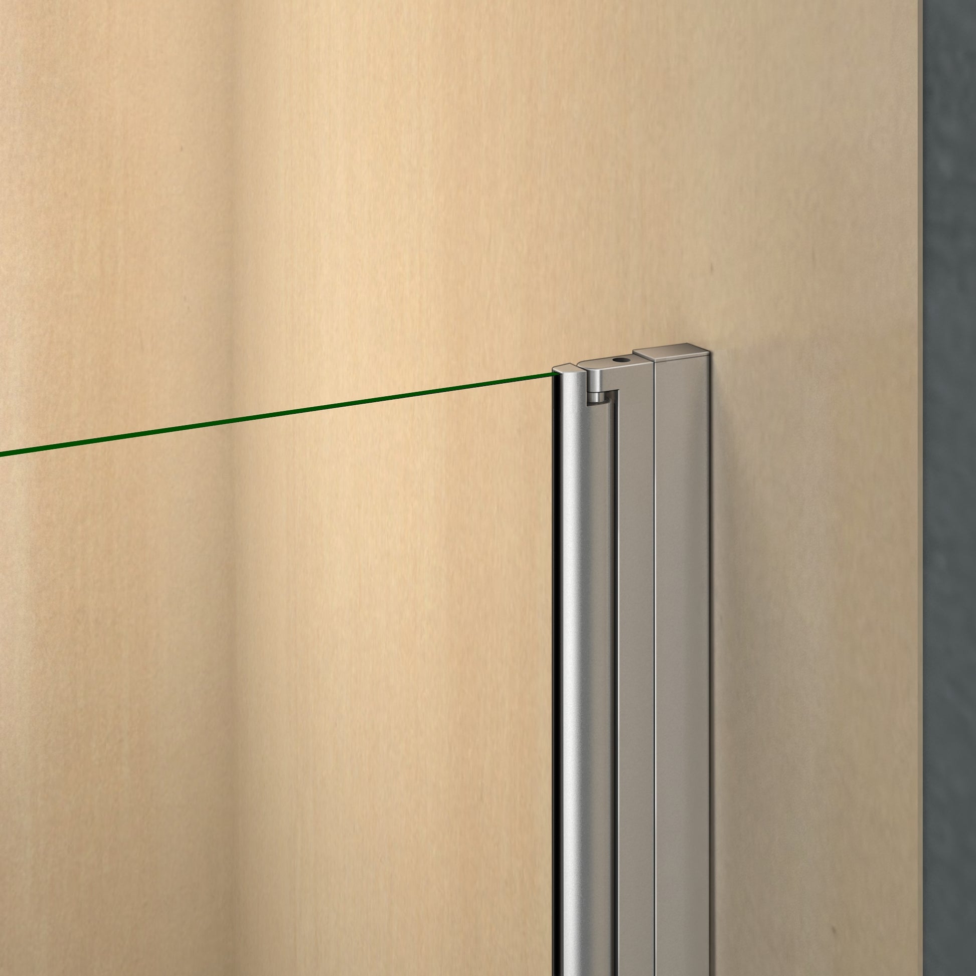 Aica 190 cm Box Doccia Angolare Doppia Porta Apertura Totale a Battente Vetro Temperato Trasparente Anticalcare