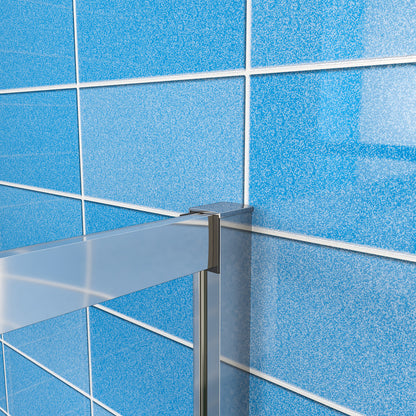 AICA 185 cm Box Doccia Semicircolare Porte Scorrevoli Vetro Temperato 6 mm Trasparente Anticalcare Telaio Cromato Lucido