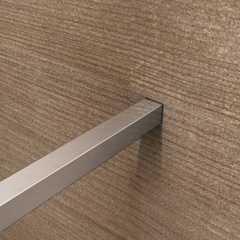 Parete doccia walk-in alta 200 cm con pannello rimovibile da 40 cm, barra stabilizzatrice in vetro temperato trasparente anticalcare da 8 mm o senza barra stabilizzatrice