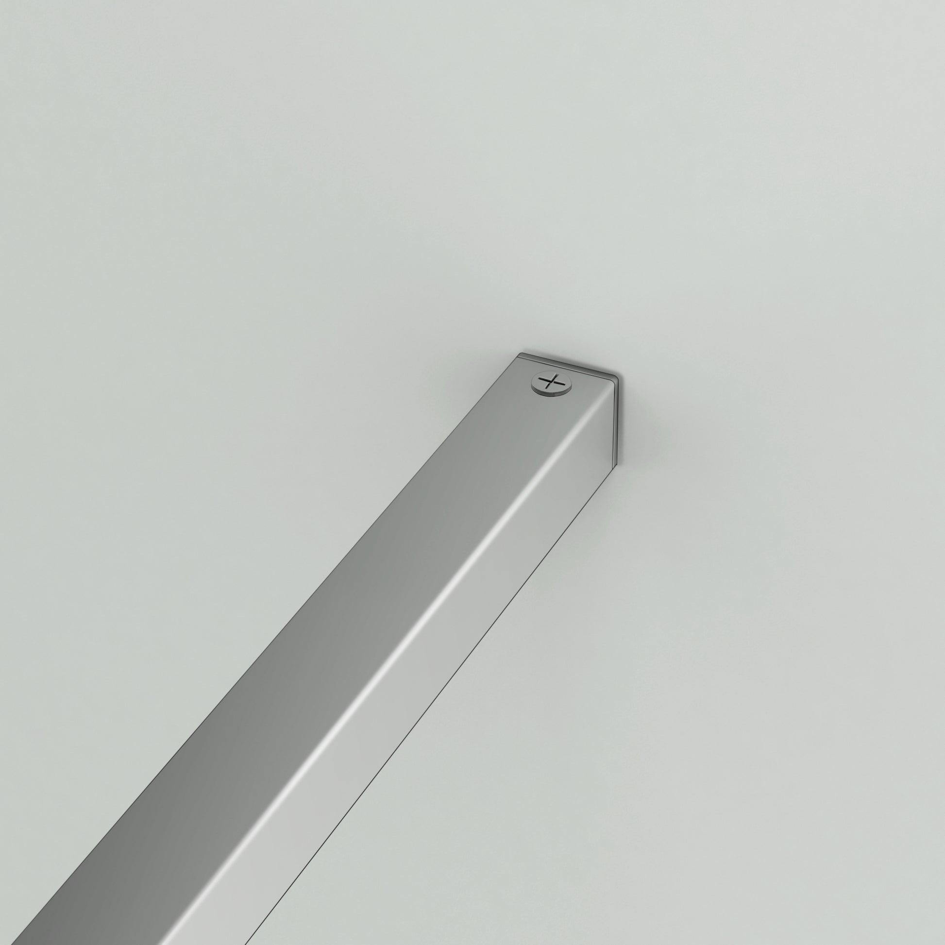 Aica 200cm Parete Per Doccia Walk In Vetro Temperato Trasparente Anticalcare 8 mm Con Barra Stabilizzatrice