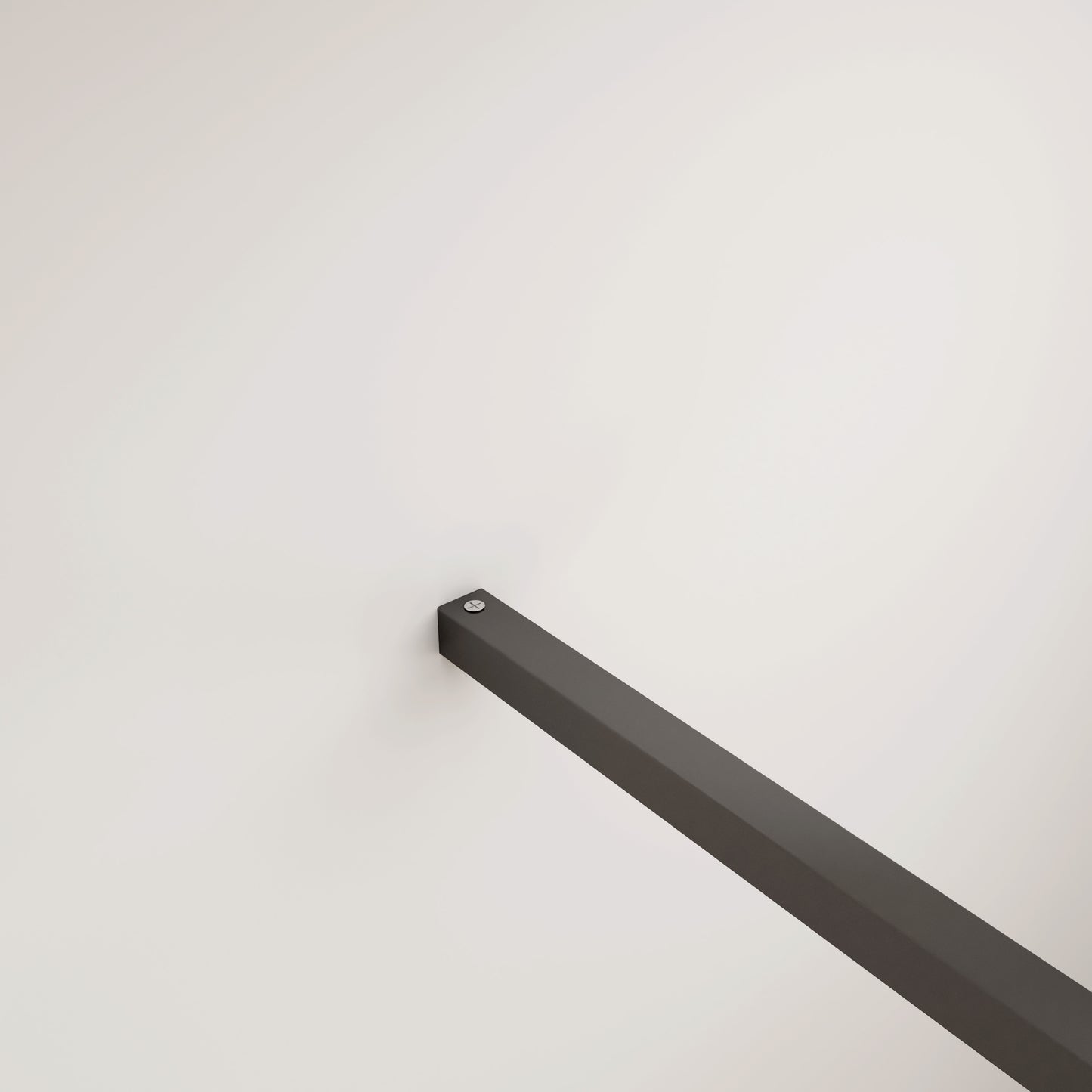 Aica Walk In Box Doccia Parete Fissa in Vetro Temperato 8 mm Anticalcare Serigrafato Nero con Riquadri Barra Stabilizzatrice Telaio Nero Opaco