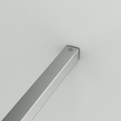 Aica Walk In Alta 200cm Parete Per Doccia Con Barra Stabilizzatrice 90cm Vetro Da 8mm Temperato Trasparente Anticalcare