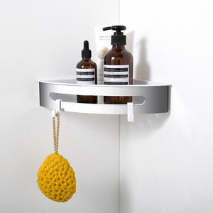 aica-accessori- Aica Mensola porta oggetti angolare lucida per doccia