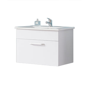 Aica Mobile Bagno 60 cm salvaspazi e sospeso  , con lavabo in Ceramica e a cassetti