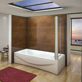 aica-Sopravasca- Aica box doccia sopravasca composta da una parete fissa laterale e una parete movibile con rotazione di 180° - Consegna gratuita