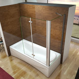 aica-Sopravasca- Aica box doccia sopravasca composta da una parete fissa laterale e una parete movibile con rotazione di 180° - Consegna gratuita